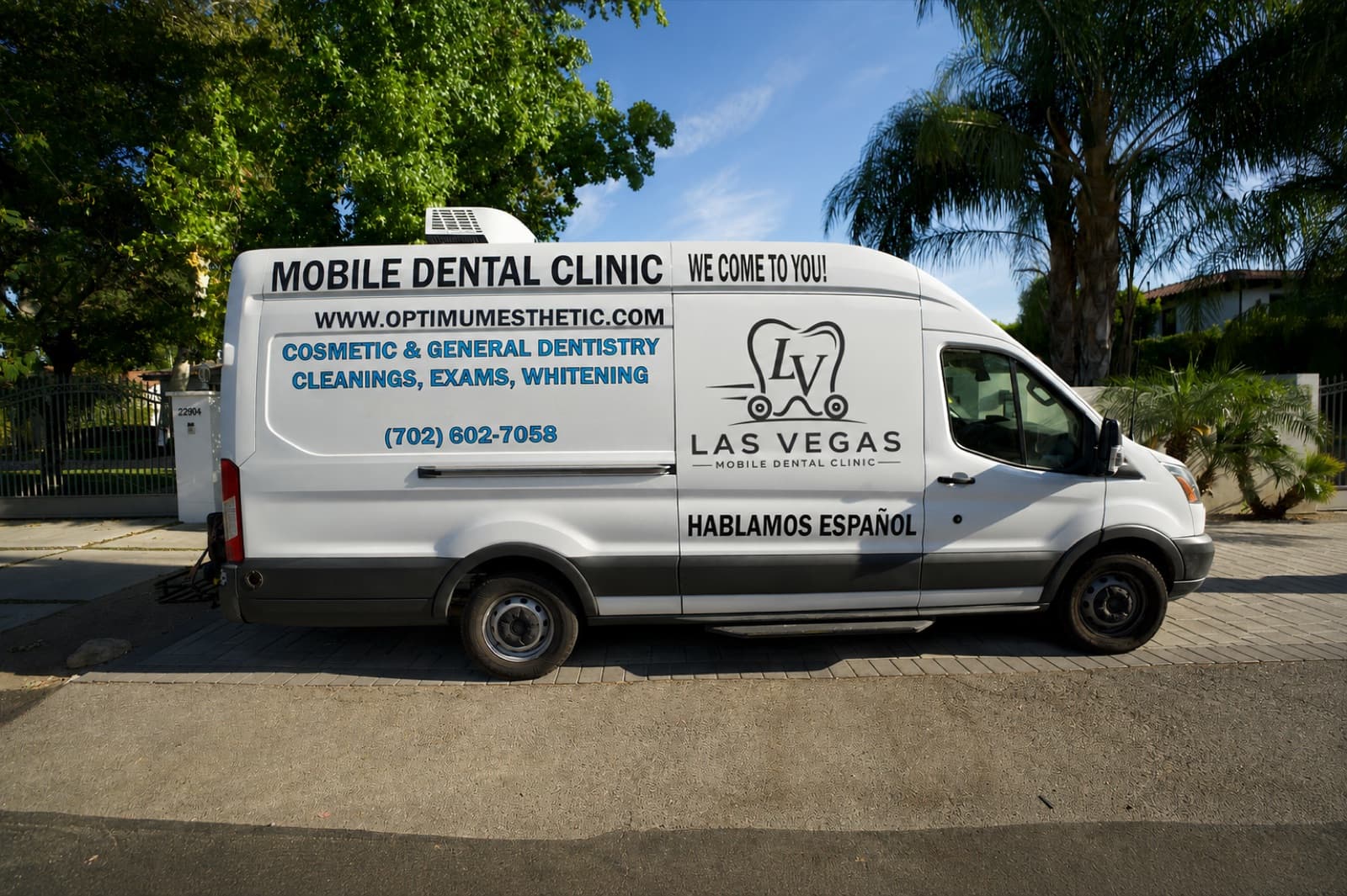 The Las Vegas Mobile Dental Clinic van that brings professional dental care directly to your door